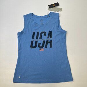 Presidents Cup Tank Women Small Spell Out Golf 2022 Sleeveless Shirt USA Core Ne
